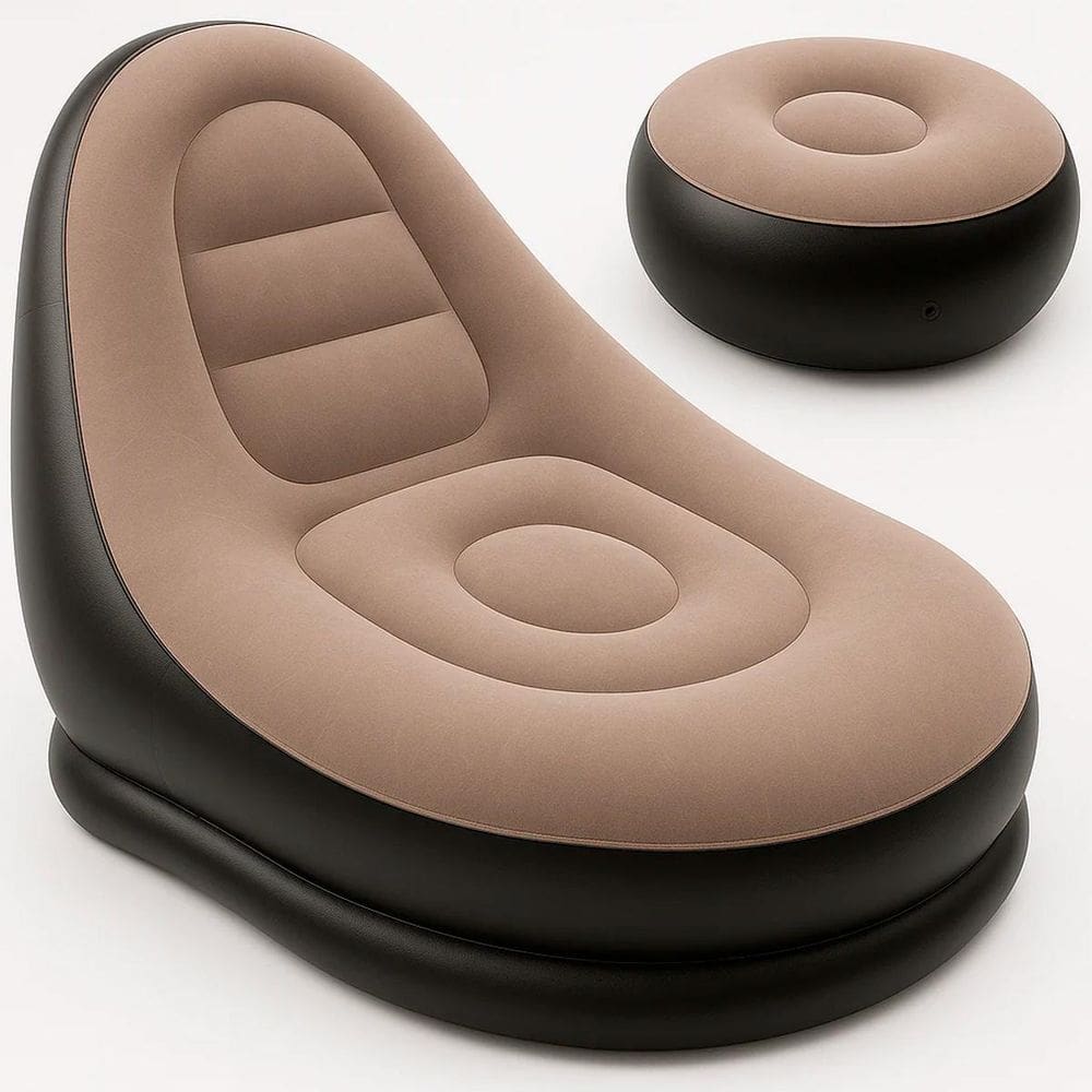 Sofá Inflável Ideal Para Relaxar Em Casa Ou Praia