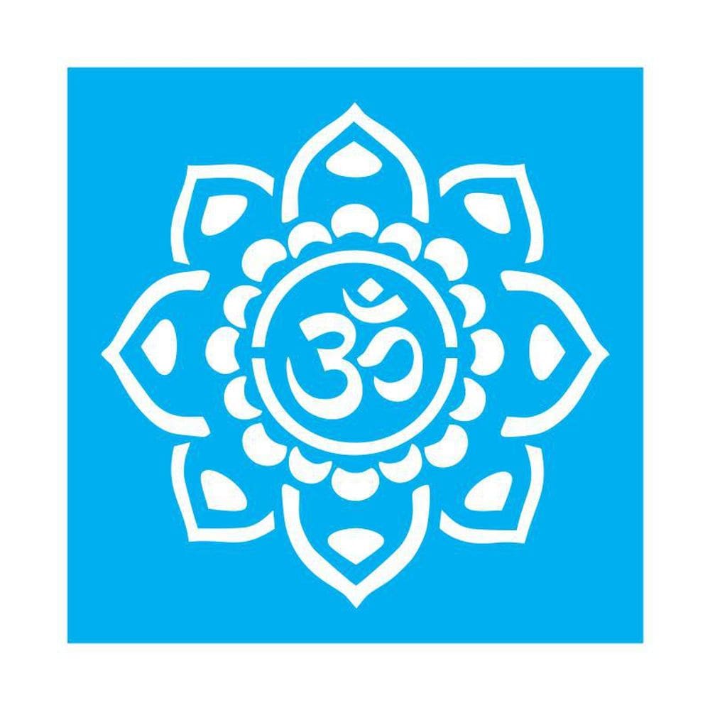 Stencil Tamako Mandala Ohm - 30X30Cm - Ref 9645