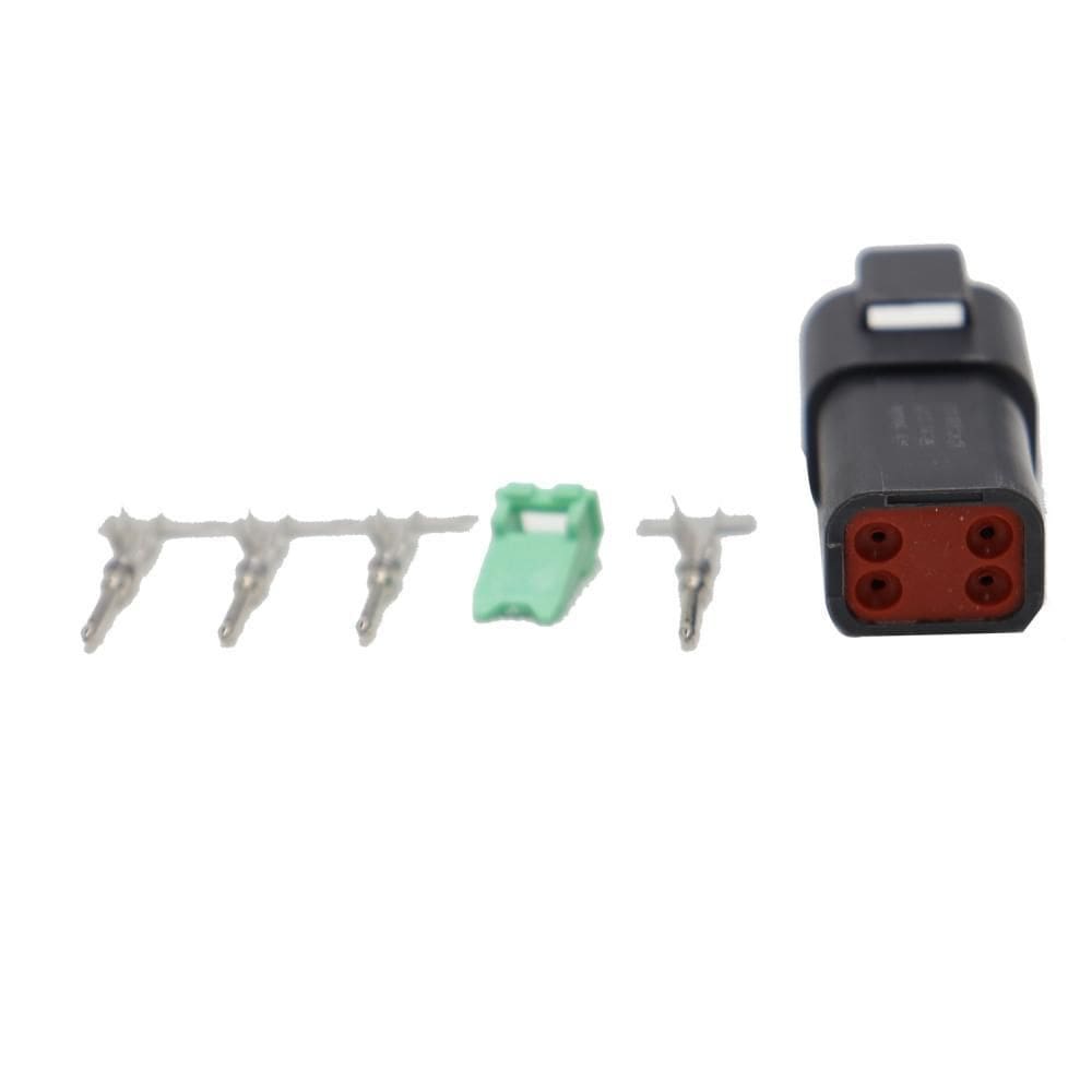 Conector Elétrico Macho 4 Vias Deutsch Dt04-4P - Cód.10629