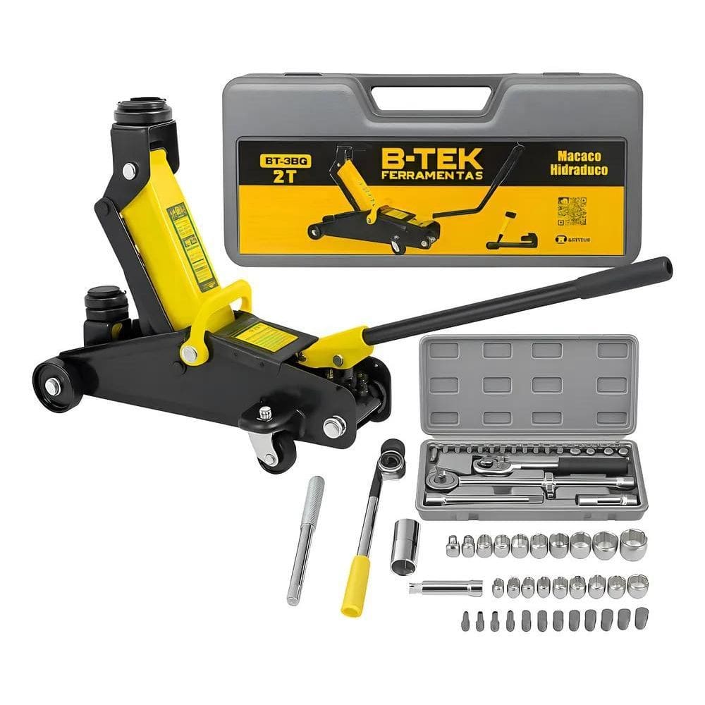 Kit Macaco Hidráulico Tsd. Imports 2 Toneladas Tipo Jacarezi