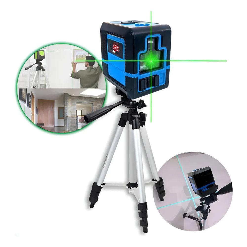 Nível A Laser Digital Verde Recarregável 2 Linhas Esquadro S