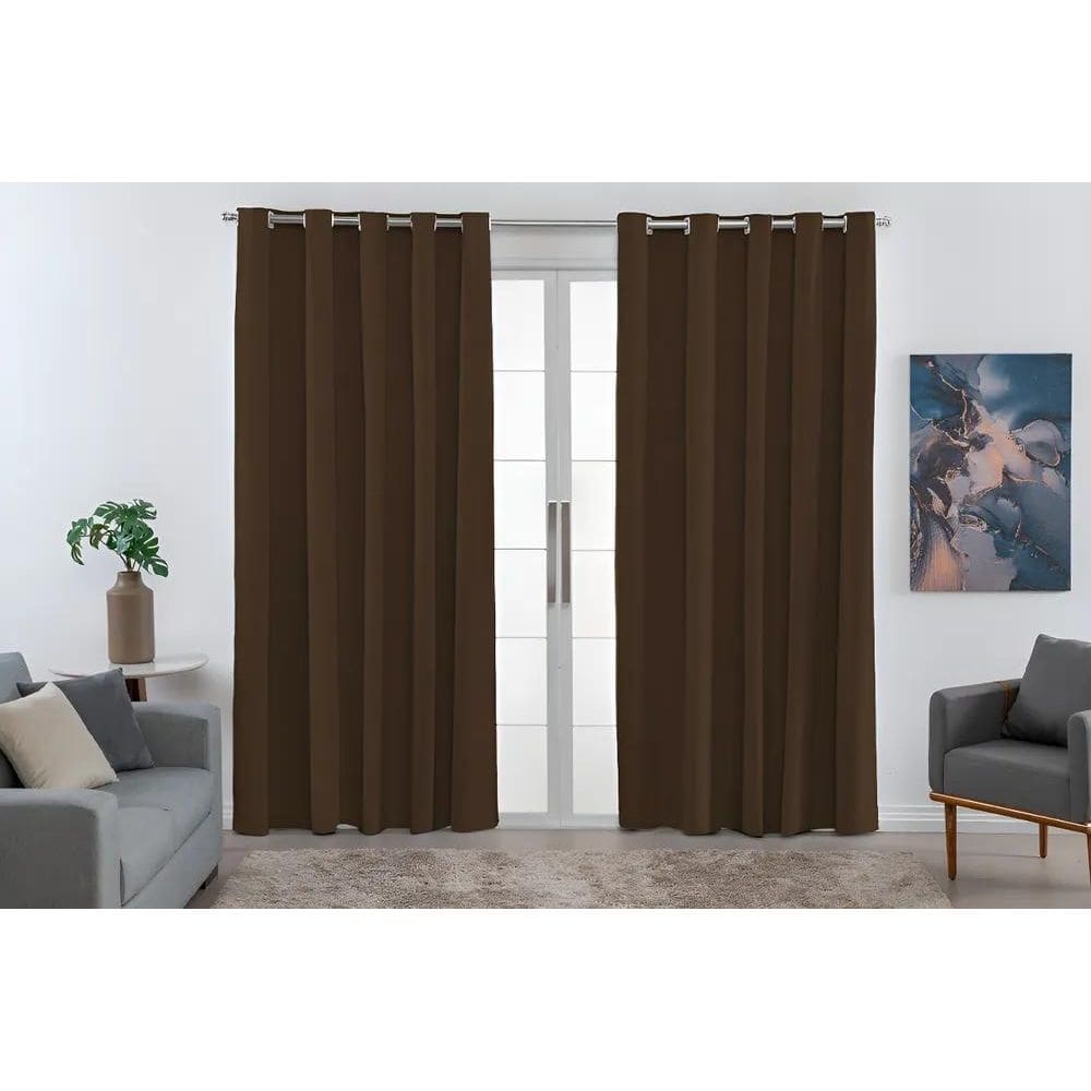Cortina Pvc 100% Blackout 2,80 Por 2,60 Porta Sala Quarto Co