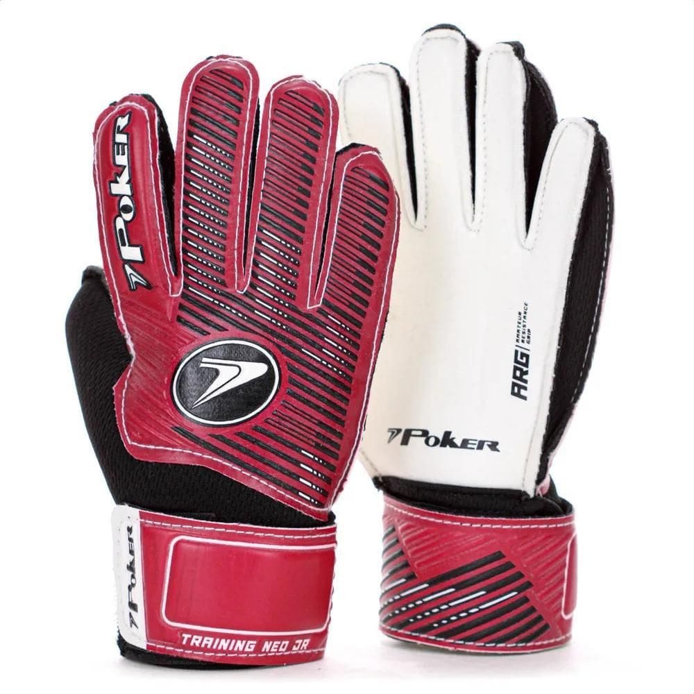 Luva De Goleiro Poker Focus Training Preto Laranja 6