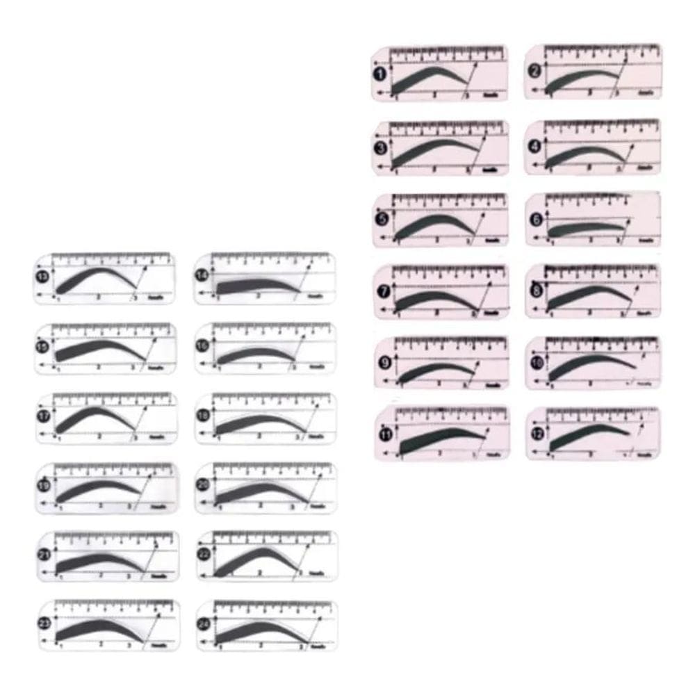 2X 26 Moldes Desenho Sobrancelhas Maquiagem Delineador Henna