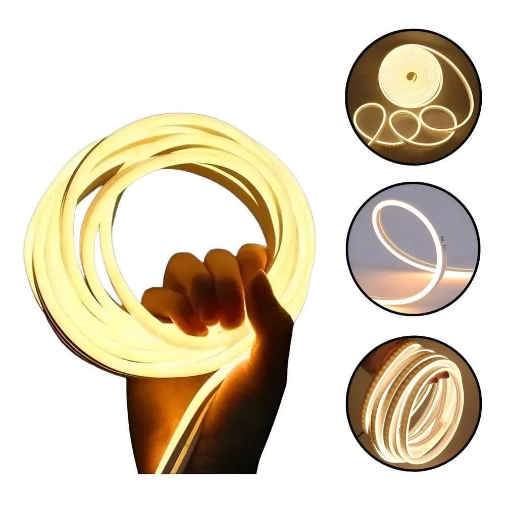 5 Metros Mangueira Led Neon Decoração Escrita Flexível+Fonte