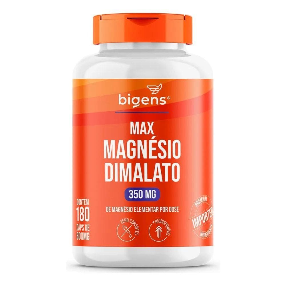 2X Max Magnésio Dimalato 350Mg De Magnésio Elementar Por Dos