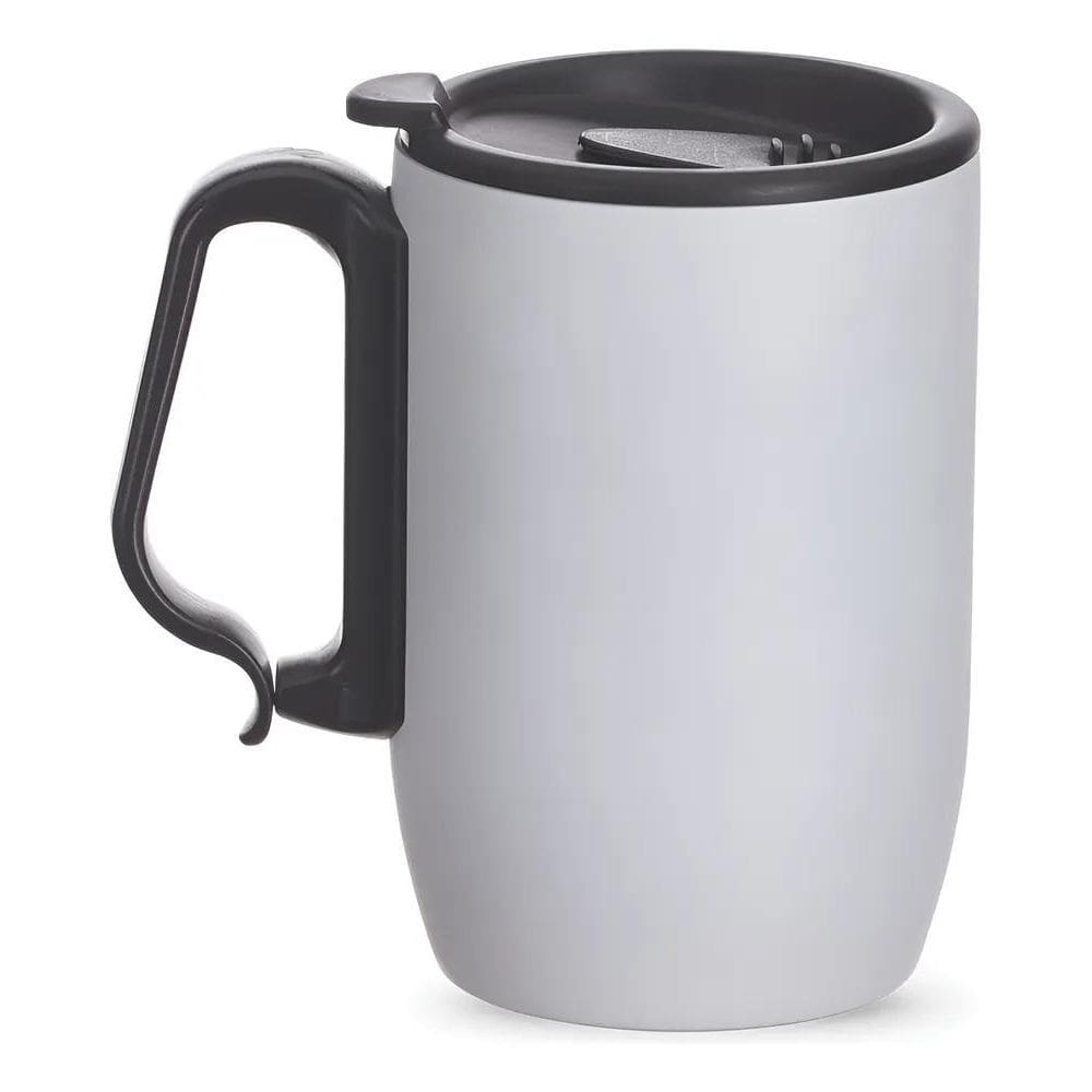 Caneca Copo Térmico Inox 350 Ml Café Chá Chocolate + B Branc
