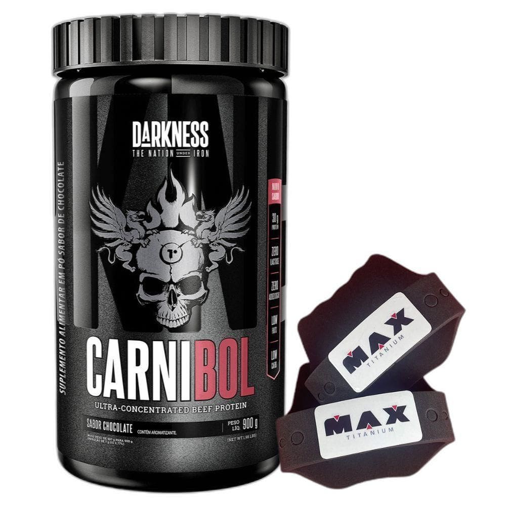 Carnibol Isolado Hidro 900G Chocolate Luva Max - Darkness