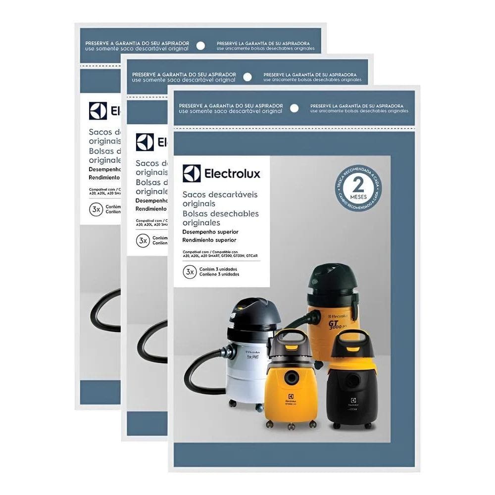 9 Sacos Desc Para Asp Gt3000 Fab Após 2010 Electrolux