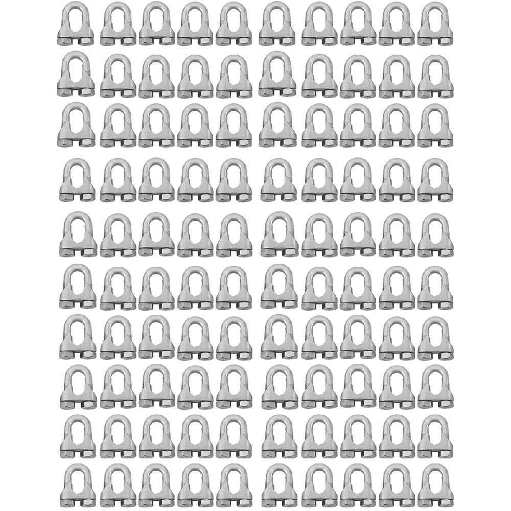 Clips Grampo Cabo De Aço 1/4`` 1,0003 100 Unidades - Nord
