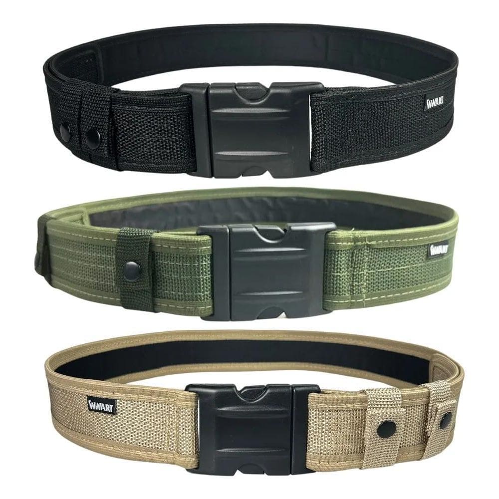 2X Cinto Militar Preto Verde Tan - - Guarniçã