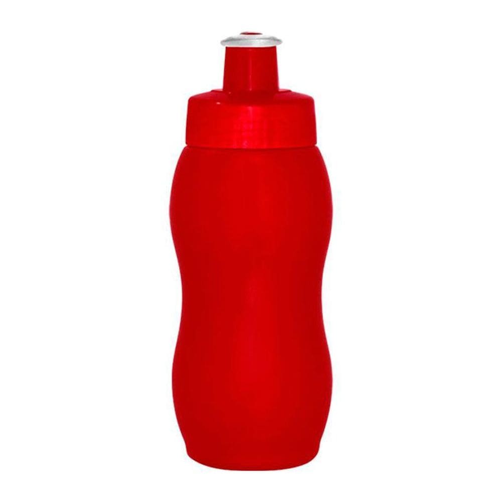 Kit 50 Squeezes Wave 250Ml Vermelho Plástico Premium