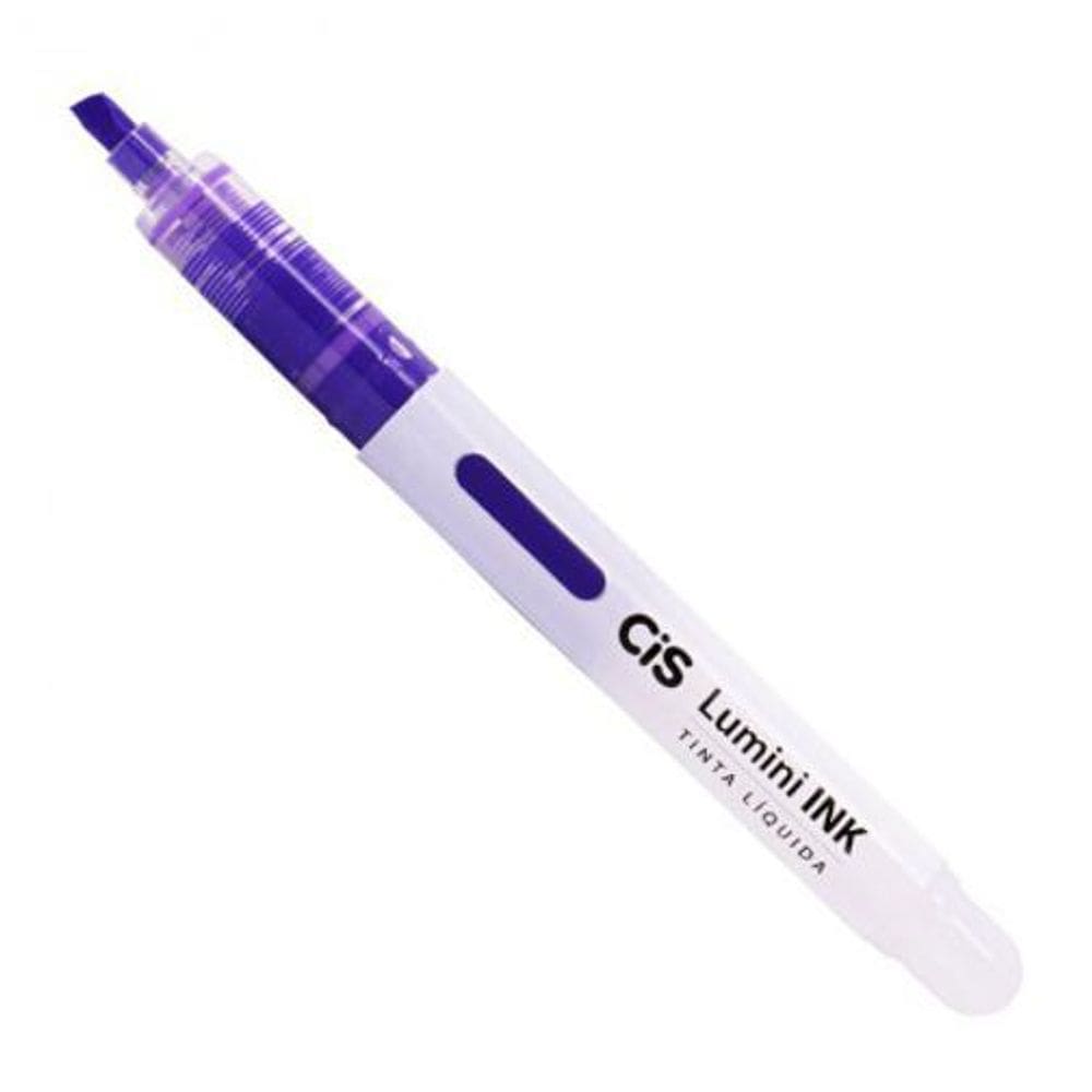 Pincel Marca Texto Lumini Ink Tinta Líquida - Roxo - Cis