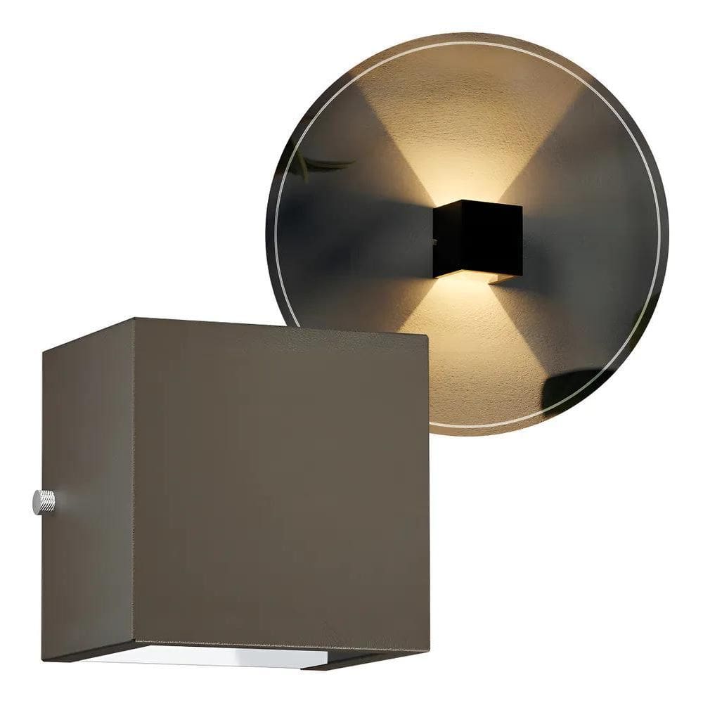 Arandela Externa Cubo 2 Fachos Uso Externo Interno Mf105 Cor