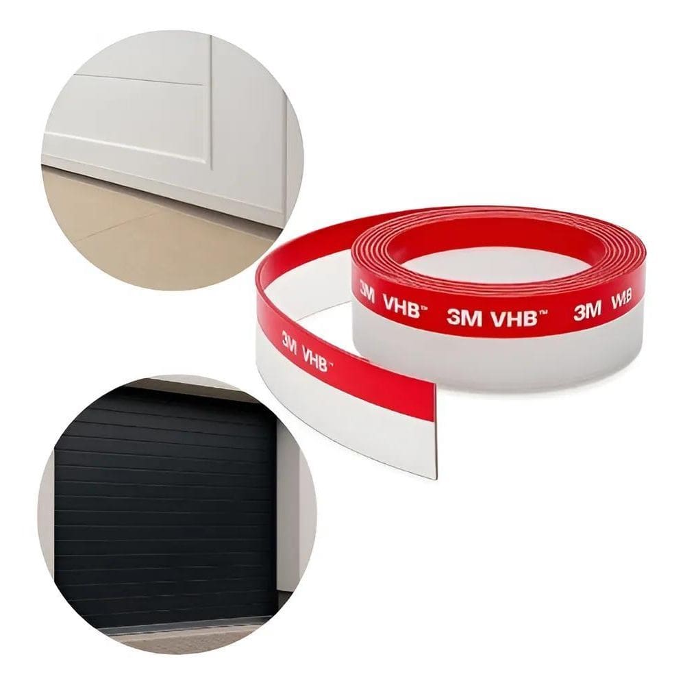 Fita Veda Fresta Porta 5 Mt X 3Cm Altura Transparente Pivota