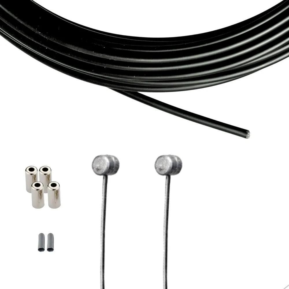 2X Kit Cabos Capas 2M + Terminal Para Bicicleta Bike Motoriz