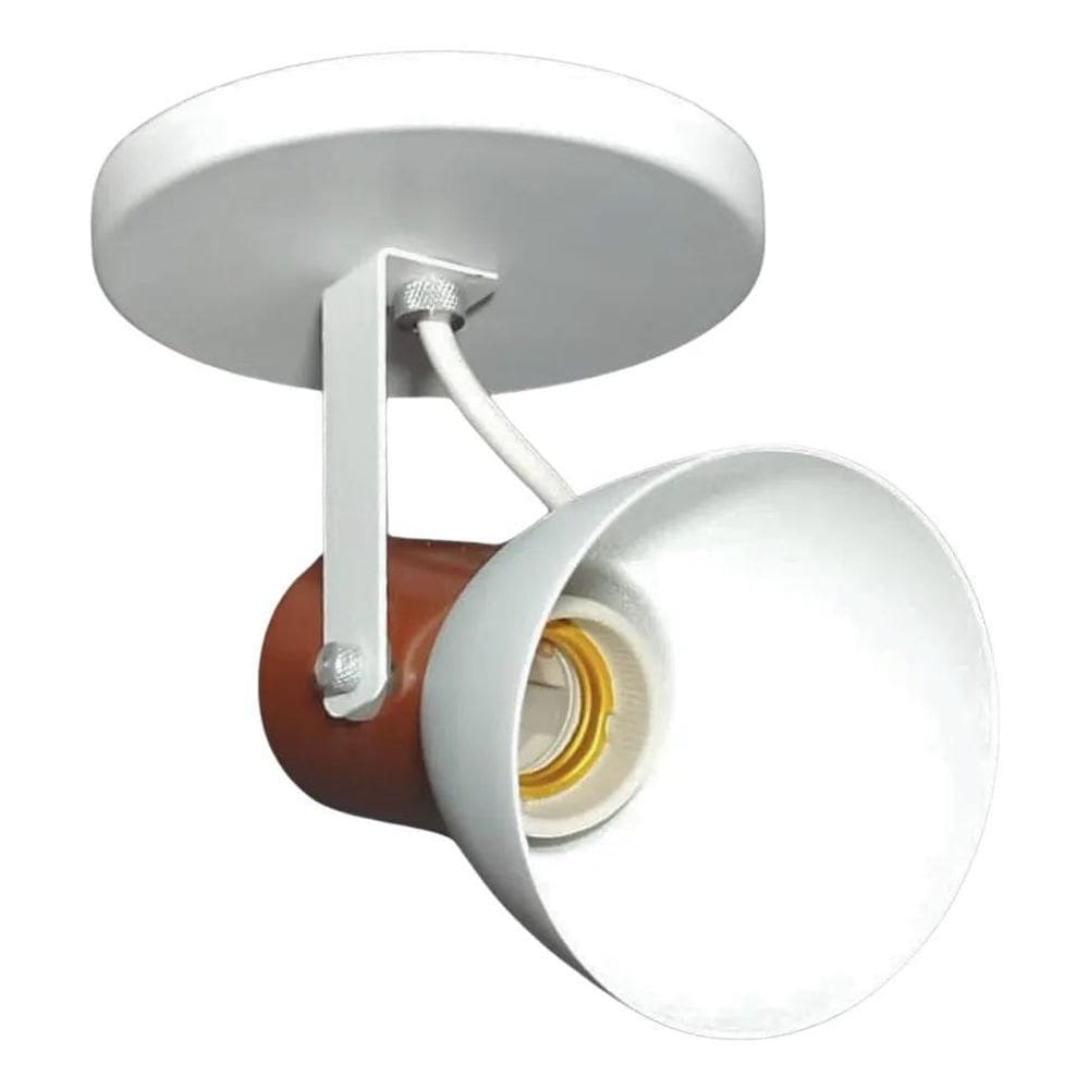 Spot De Sobrepor Direcionável Alumínio Tet Branco 127/220V