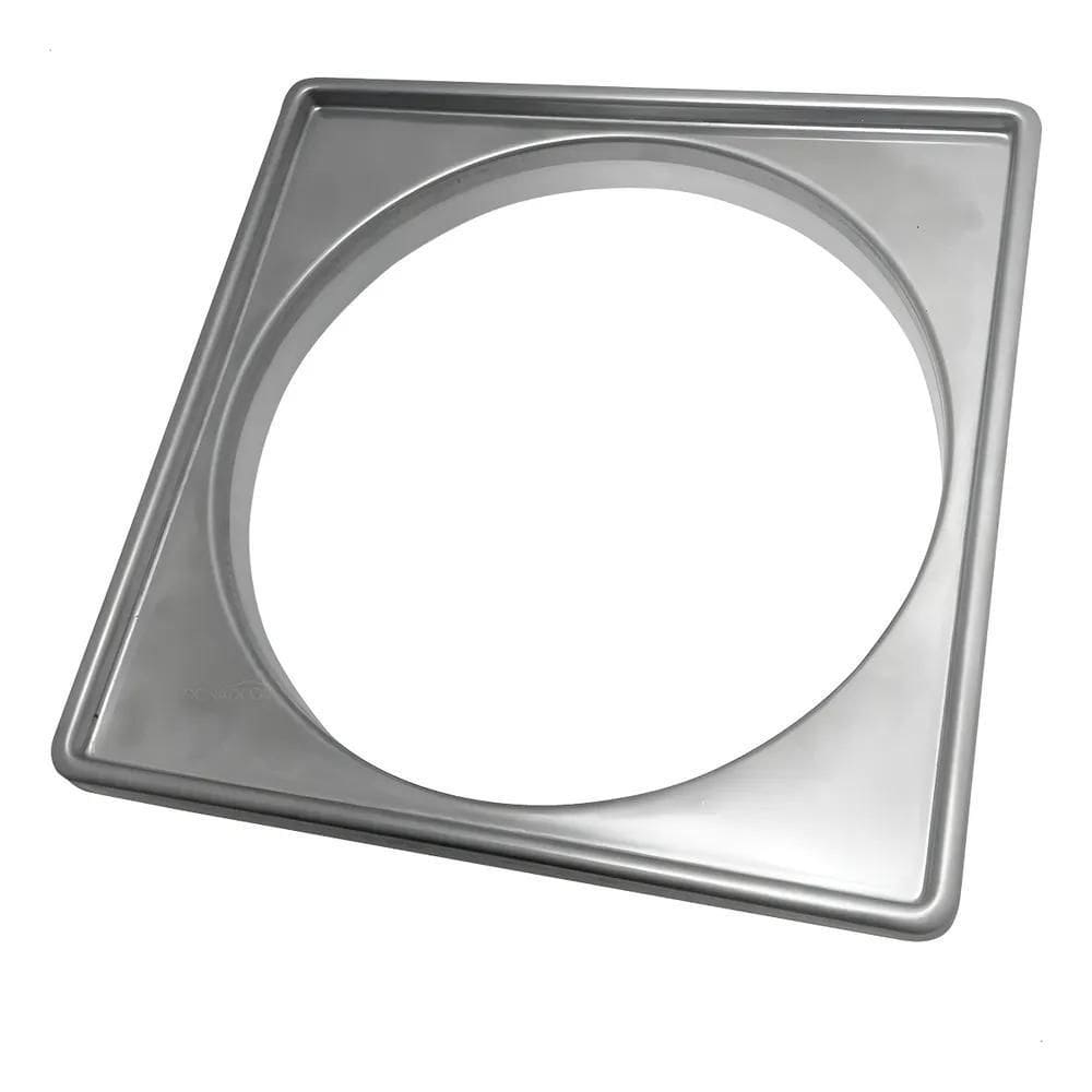 Porta Grelha 15X15 Inox 304 Para Ralo Quadrado Caixilho Box