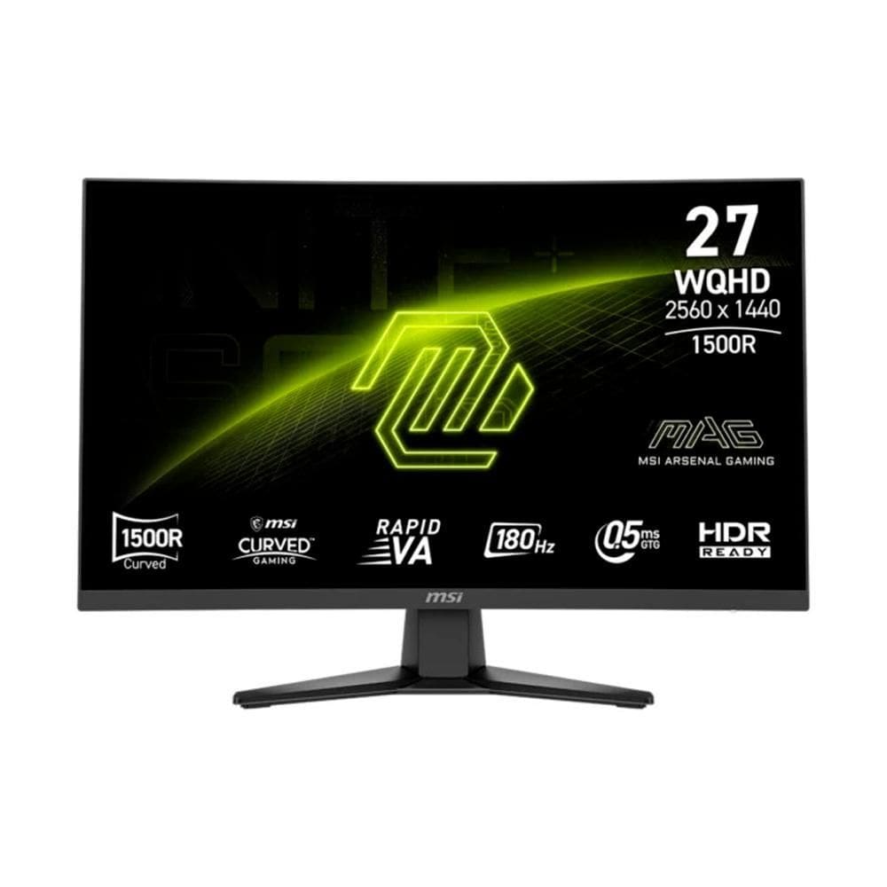 Monitor Gamer Curvo 27 Msi 180Hz 1Ms Wqhd 2560X1440 Preto