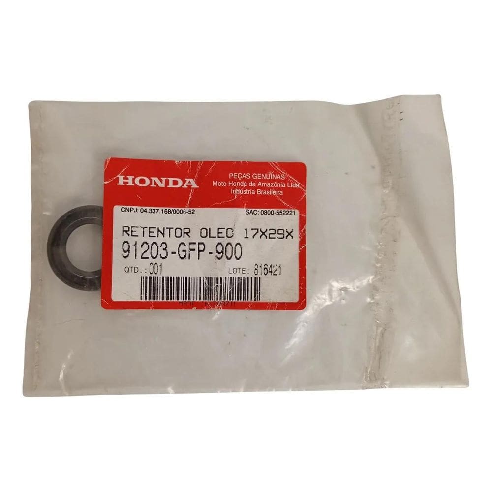 Honda Pop1 00 Retentor Óleo 17X29X5 Genuíno 91203Gfp900