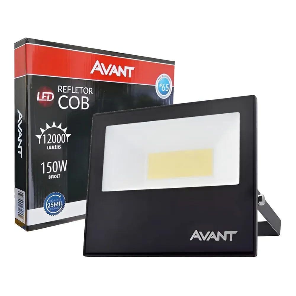 Refletor Led 150W Ecob 6400K Ip65 Avant Slim20 Cor Da Carcaç