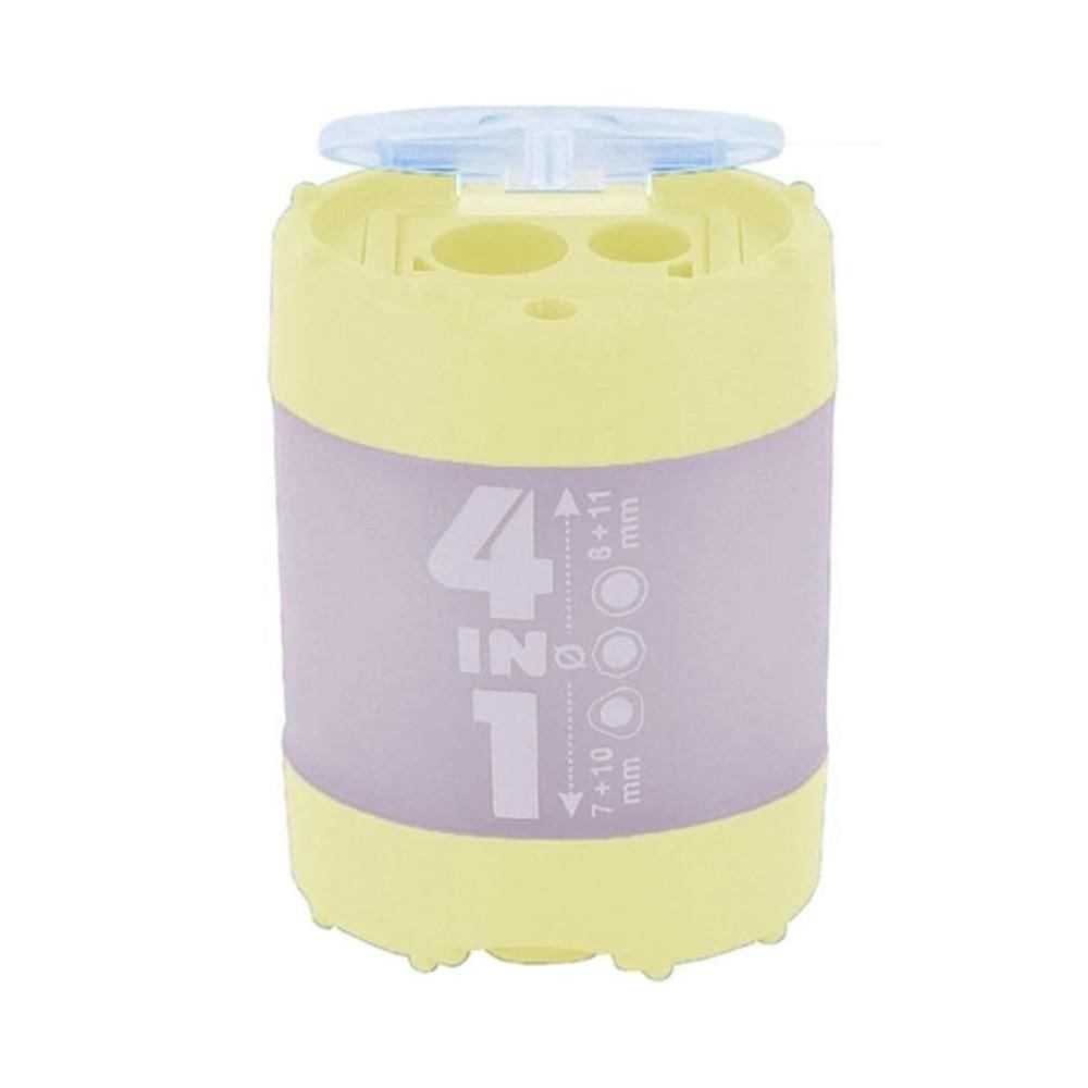 Apontador Kum 4 Em 1 Amarelo Pastel