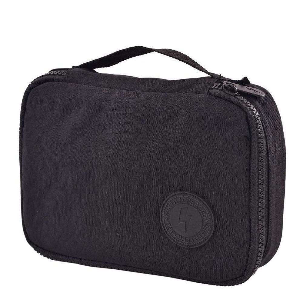 Estojo Multiuso All Black De Nylon 21X15X6Cm