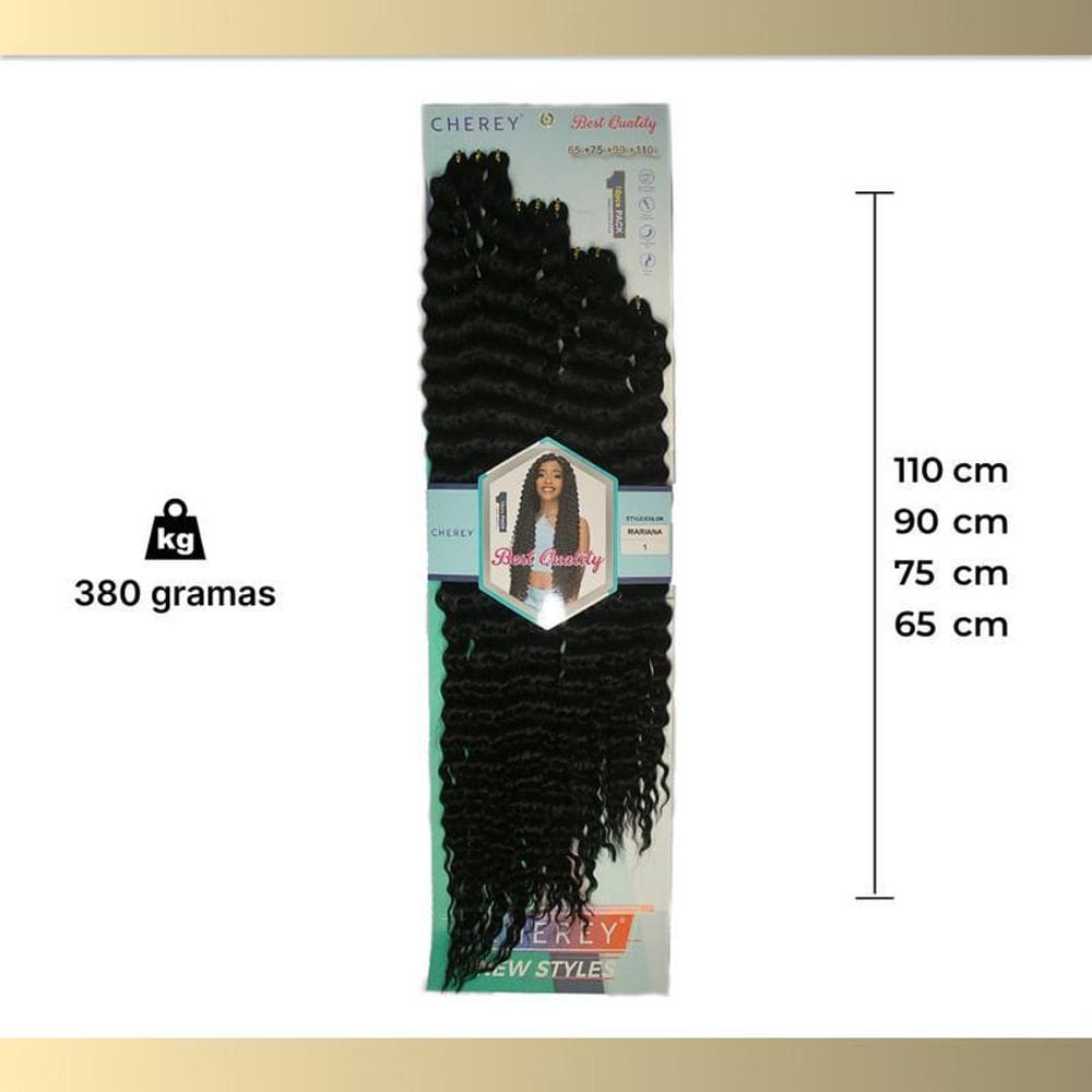 Cabelo Orgânico Mariana 380G Para Crochet Braid