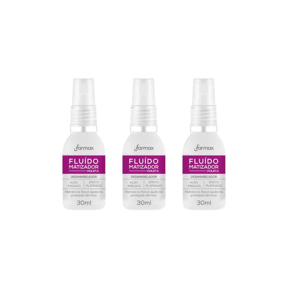 Matizador Farmax 30Ml Violeta-Kit C/3Un