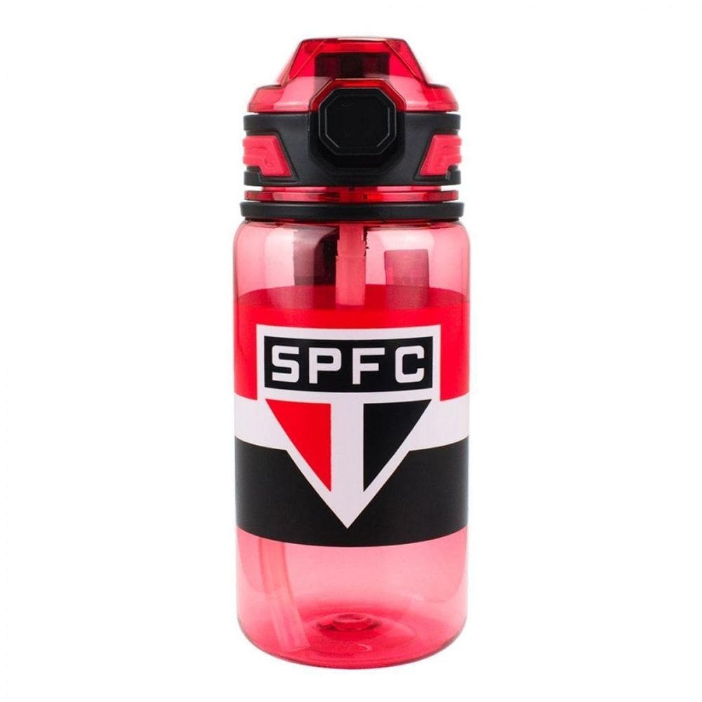 Garrafa Plástico Com Canudo 650Ml -