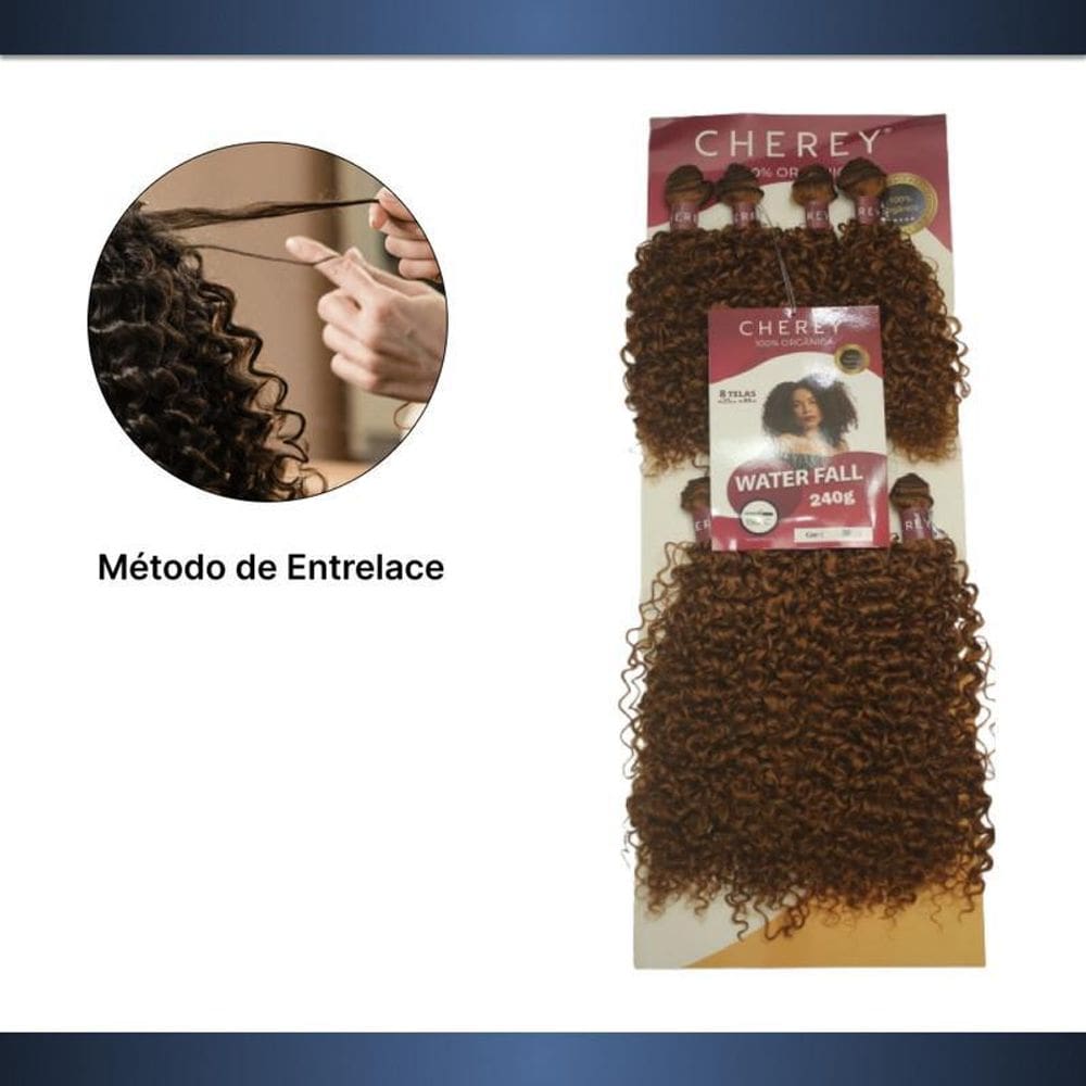 Cabelo Orgânico Cacheado Water Fall 240G Entrelace
