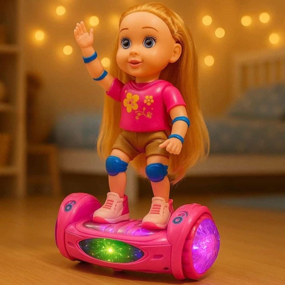 Boneca Hoverboard Com Luzes Presente Para Natal