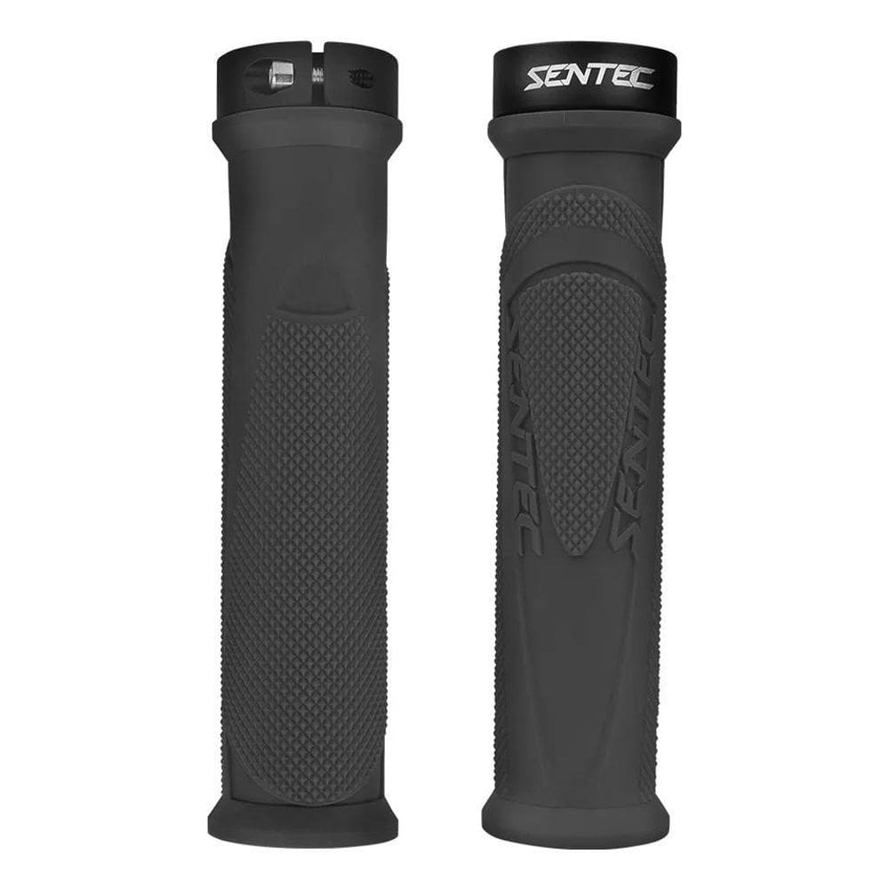 Manopla Sentec Mtb Premium 130Mm Com Trava Preto