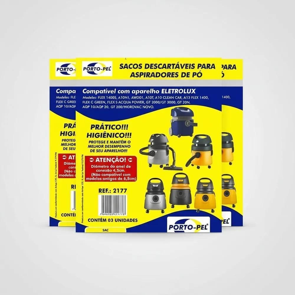 6 Sacos Asp Pó Electrolux Flex1400 Awd01 Aqp20 Gt3000 A1N1 -