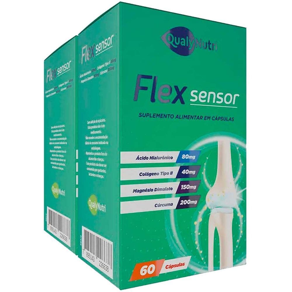 Kit Qualynutri Flex Sensor Com 2 Caixas De 60 Cápsulas Cada