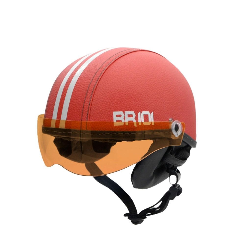 Capacete Coquinho Br 101 Vermelho Vision Laranja M