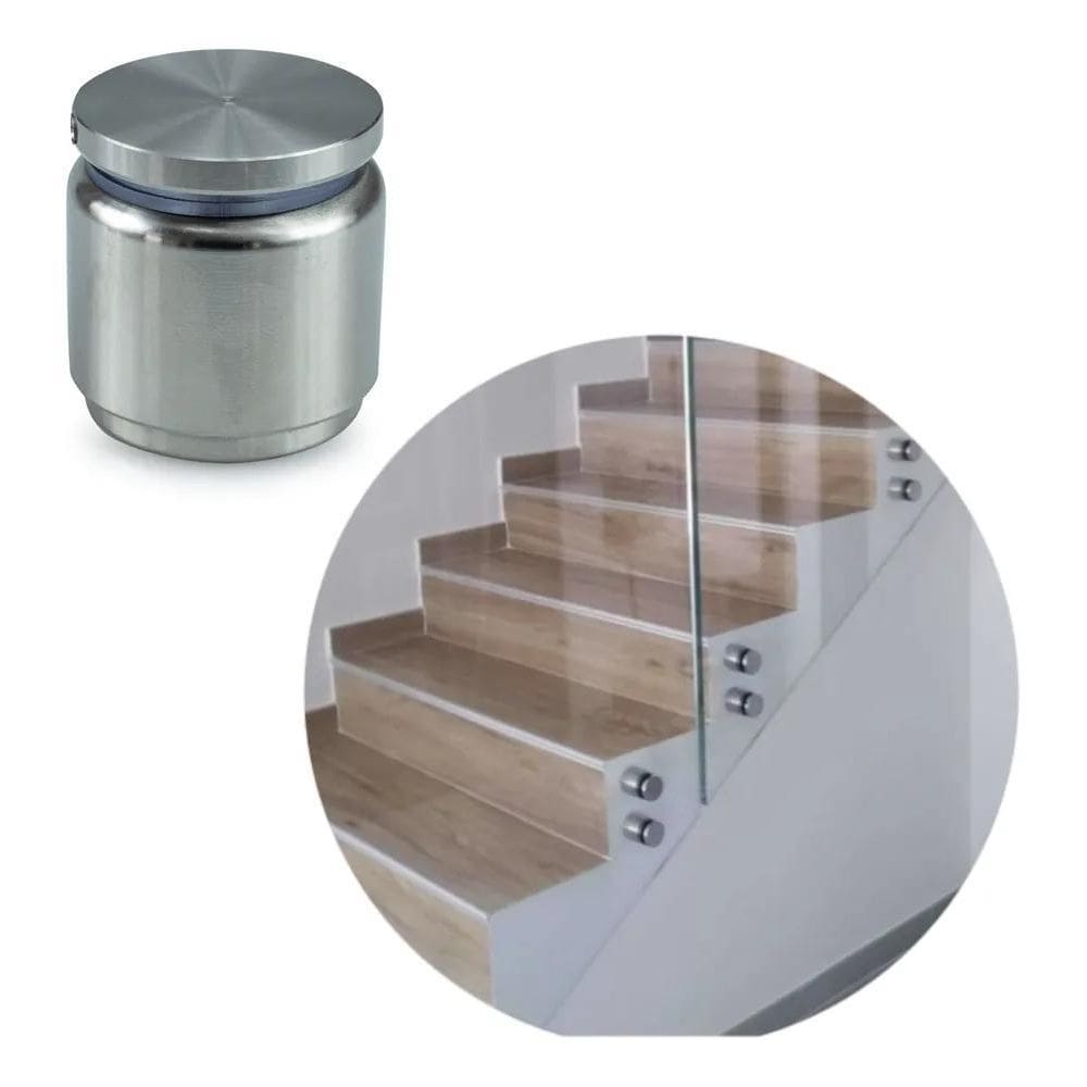 Prolongador Botton Aço Inox 304 Para Vidro Guarda-Corpo Orig