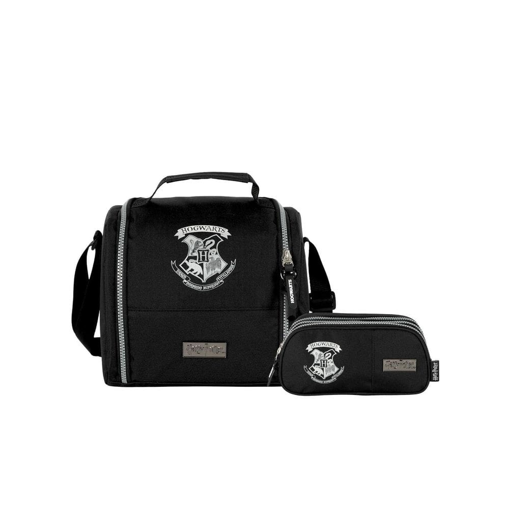 Kit Escolar Harry Potter Lancheira Estojo Triplo  Pt