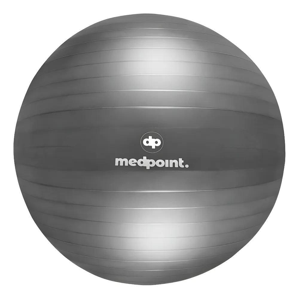 Bola Pilates 65Cm Gym Ball Yoga Med Point C Cinza-Escuro