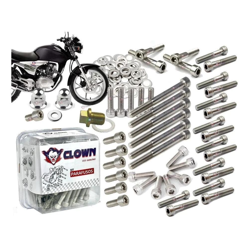 Clown Allen Inox Kit 51 Parafusos Motor Titan Cg150 2004-08