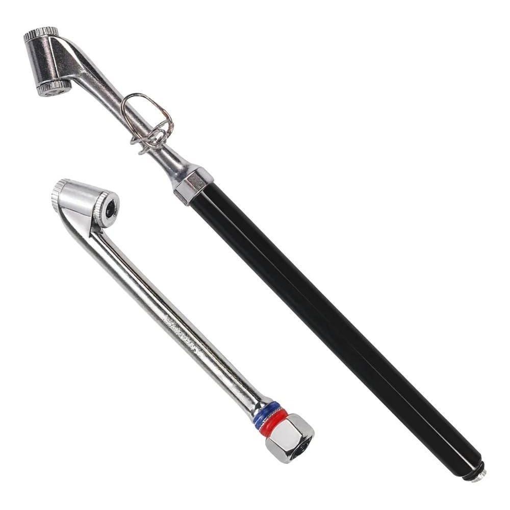 Kit Calibrador Medidor De Pressão De Pneus + Bico De Encher