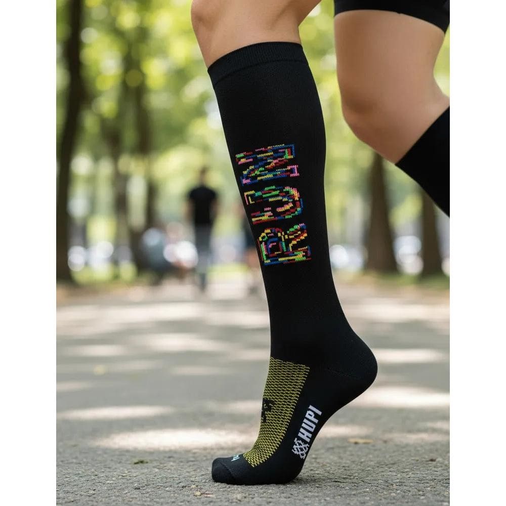 Meias Ciclismo Cano Longo Corrida Hupi Div Delicata 36-42