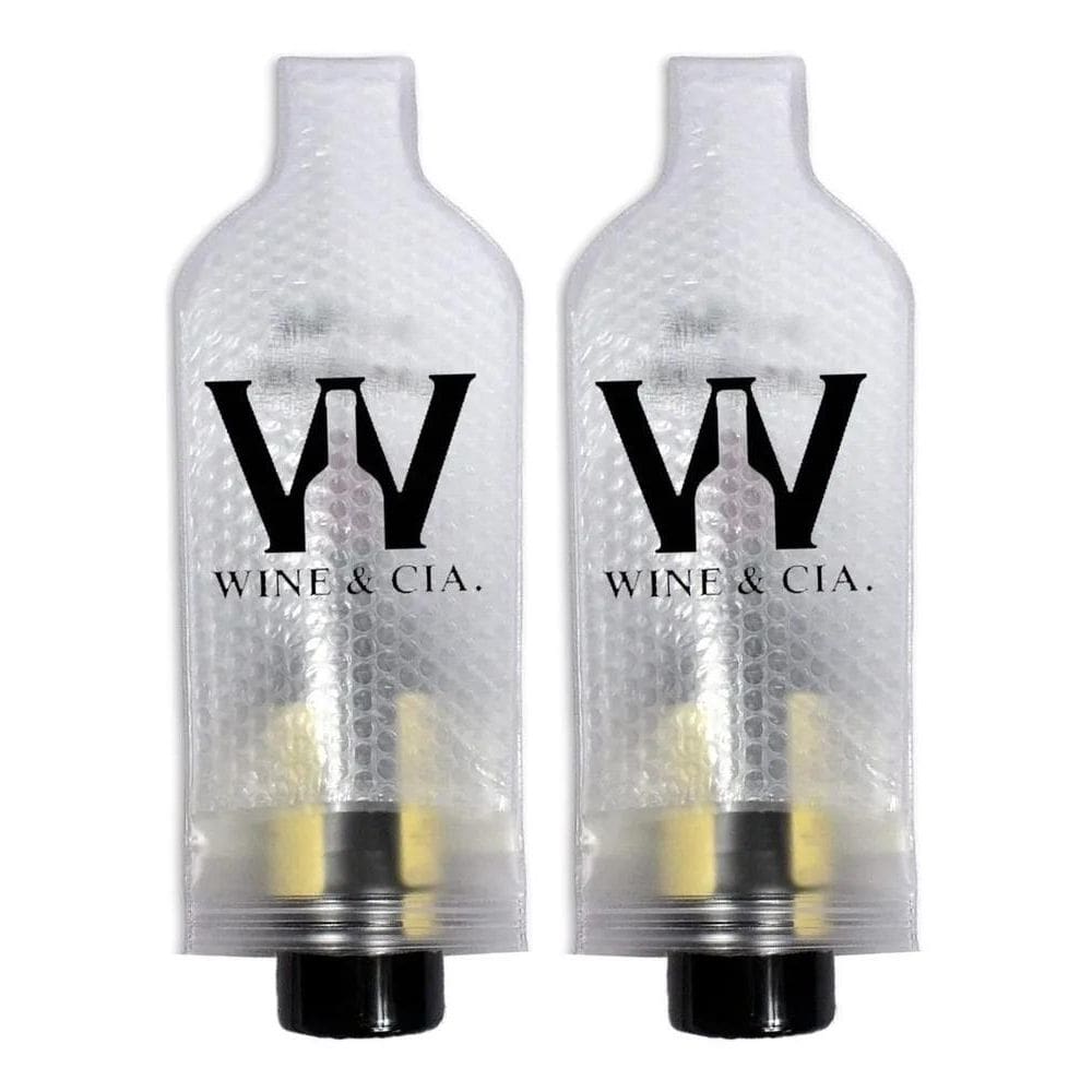 2X Kit 2 Proteção Garrafas Bebidas Viagem Transporte Zip Bol