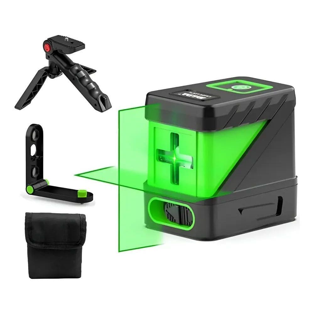 Nível A Laser Verde 2 Linhas Suporte Magnético Com Mini Trip