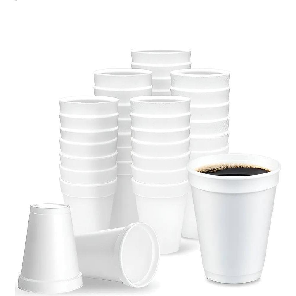 Copo Térmico Descartável De Isopor 180Ml Com 200 Un - Branco