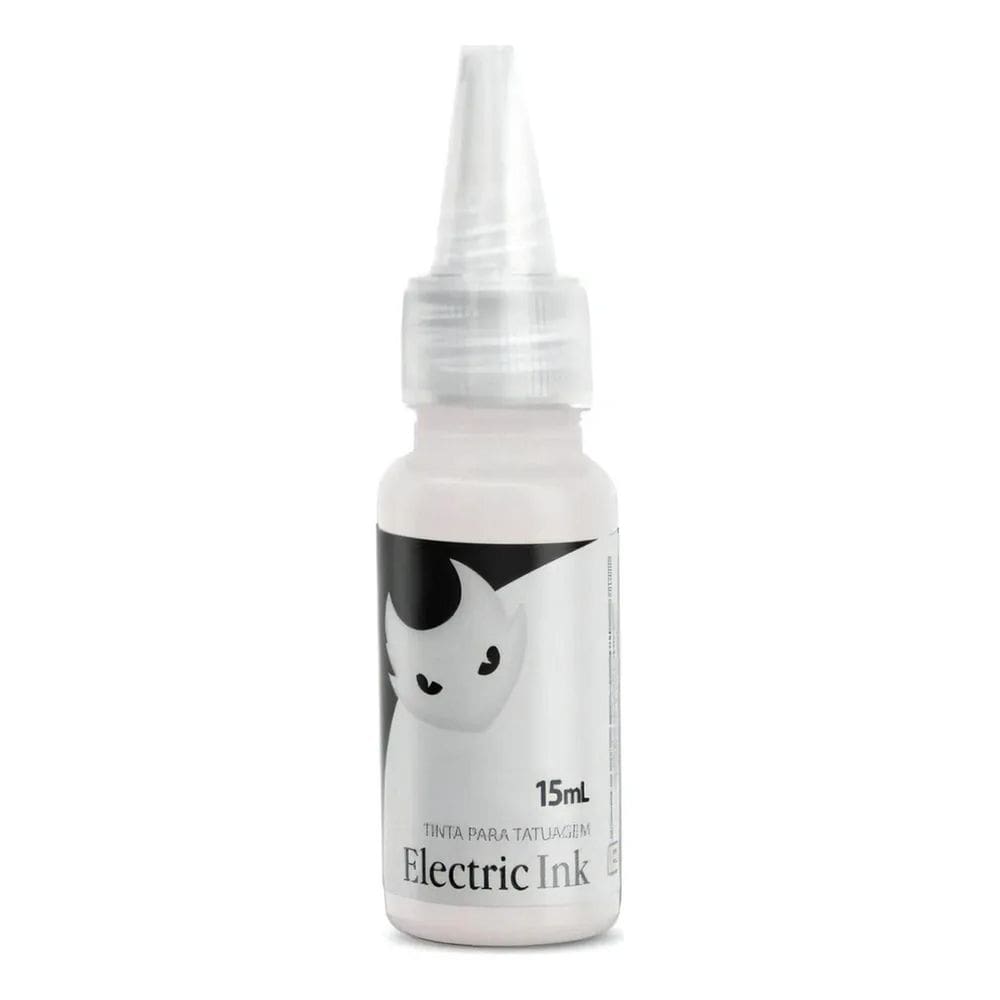 Tinta Tatuagem Electric Ink Profissiona Branco Real - 15Ml