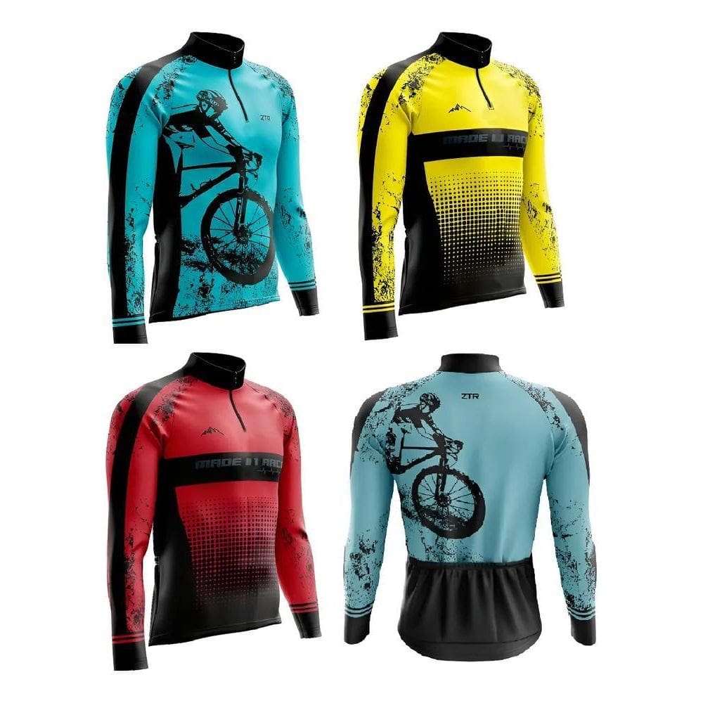 Camisa Ciclismo Roupa Ciclismo Ciclista Mang Amarelo 3G - Xg