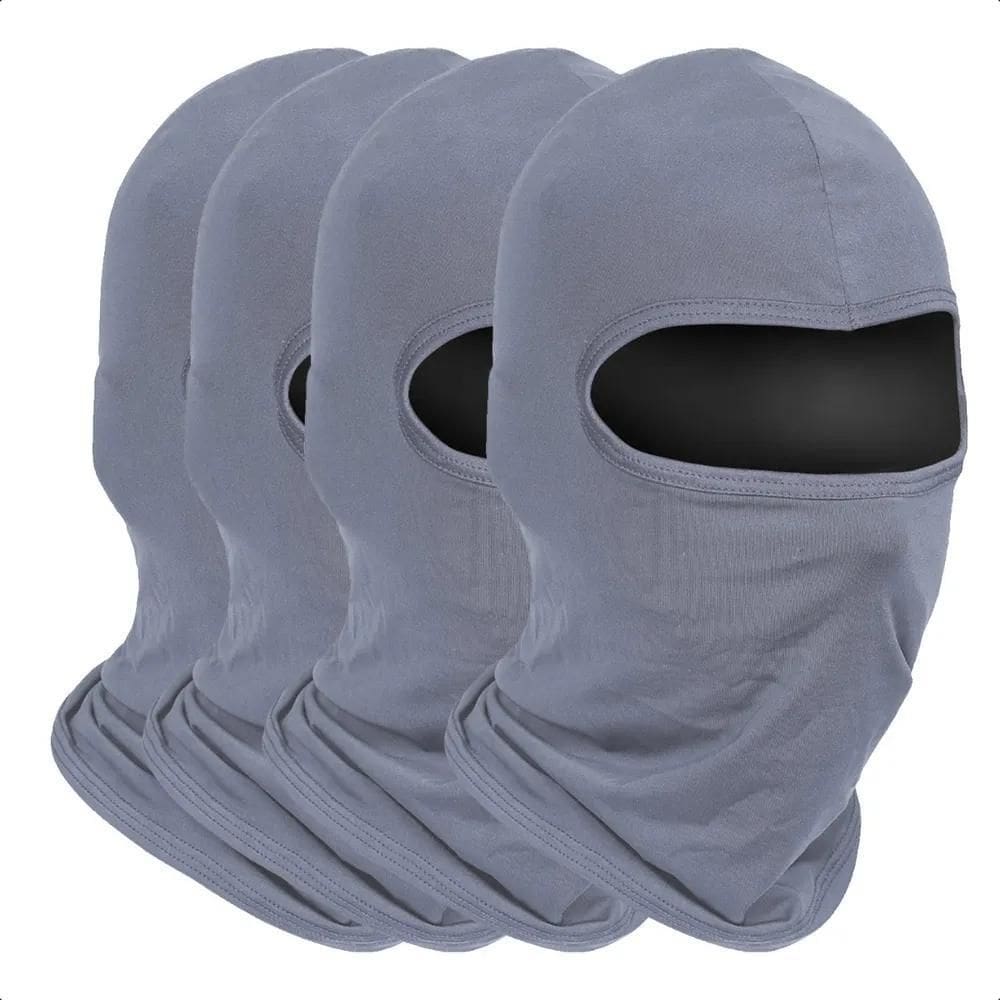 Kit 4 Balaclava Touca Ninja Toca Proteção Uv5 Cinza Único