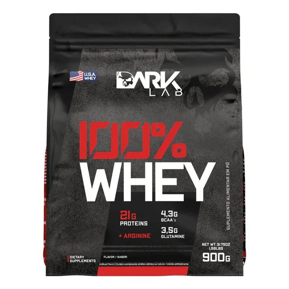2X 100% Whey Protein Proteína Refil 900G - Dark Lab Sabor Mo