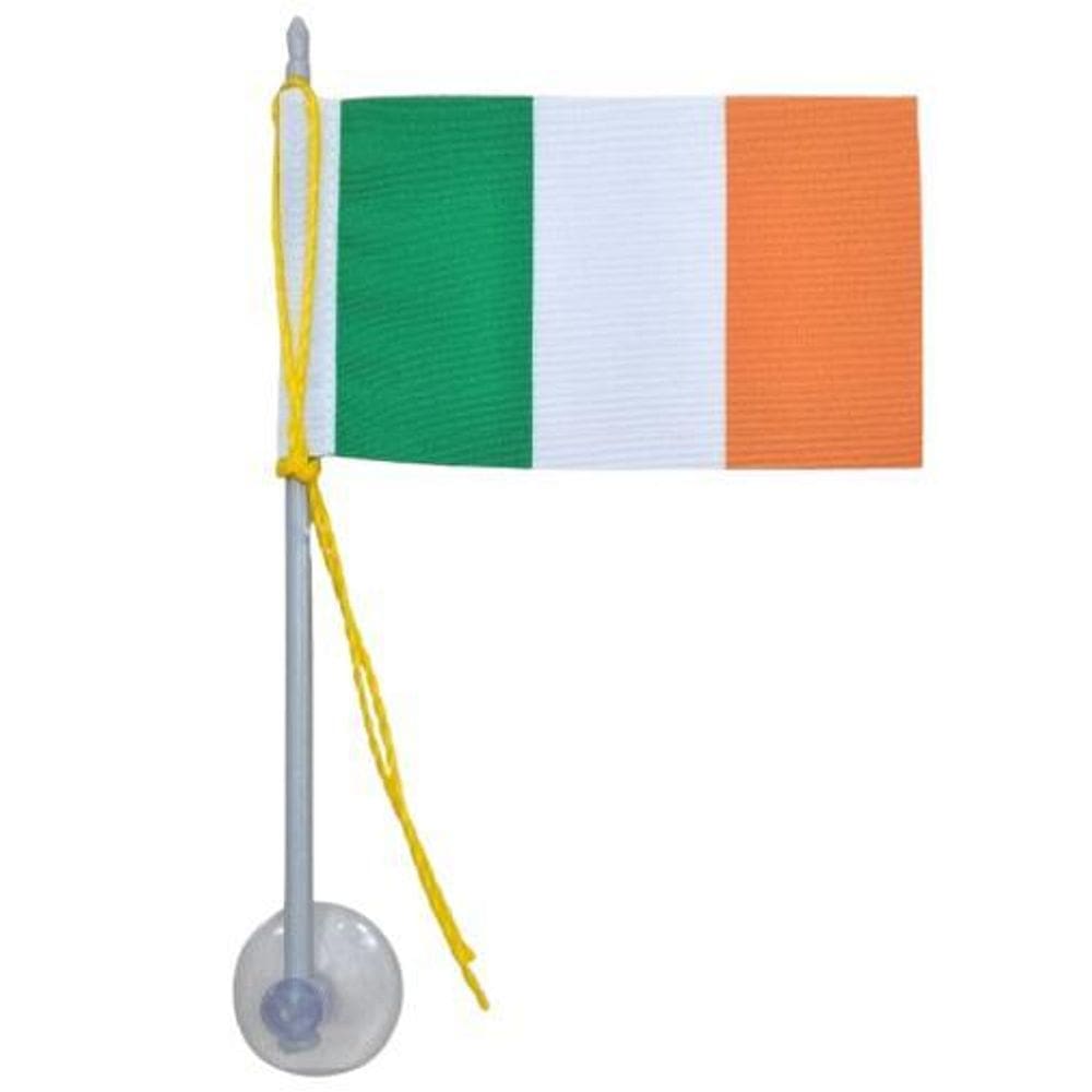 Mini Bandeira Da Irlanda Com Ventosa 5,5Cm X 8,5Cm